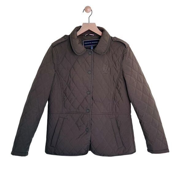 Tommy Hilfiger Quilted Jacket - Size S- Beautiful Olive Color - Picture 1 of 5